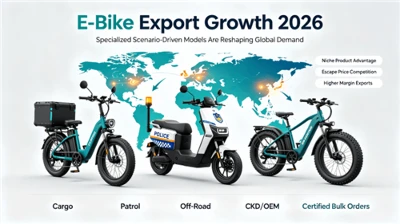 Spezialisierte E-Bikes treiben neues Exportwachstum voran: Fracht-, Polizeipa...